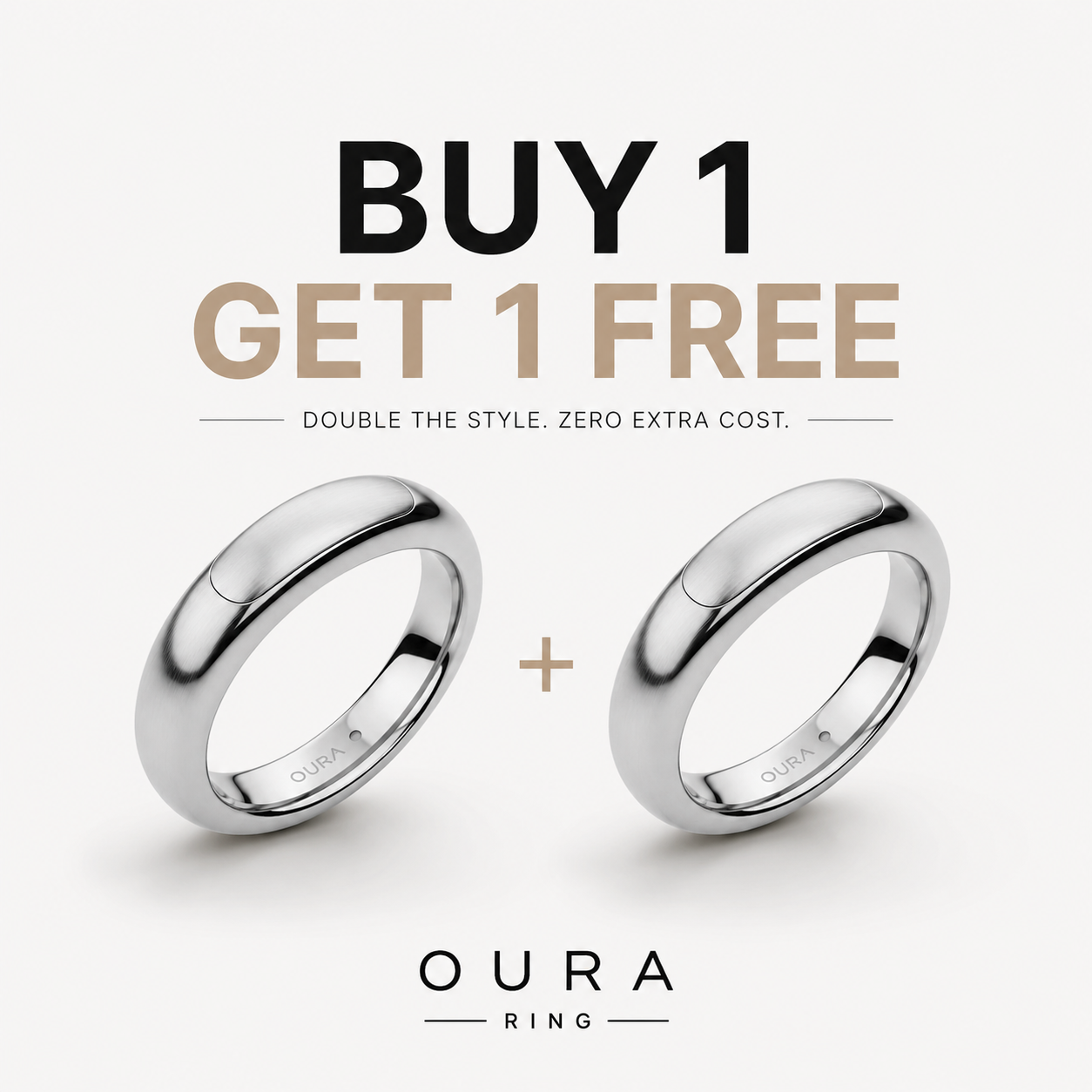 Oura Ring 5-Silver - 40% Off (Buy 1 Get 1 Free)